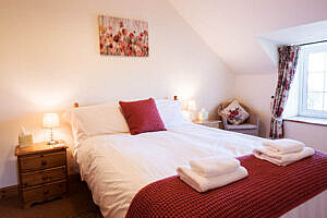 The double bedroom in the cottage